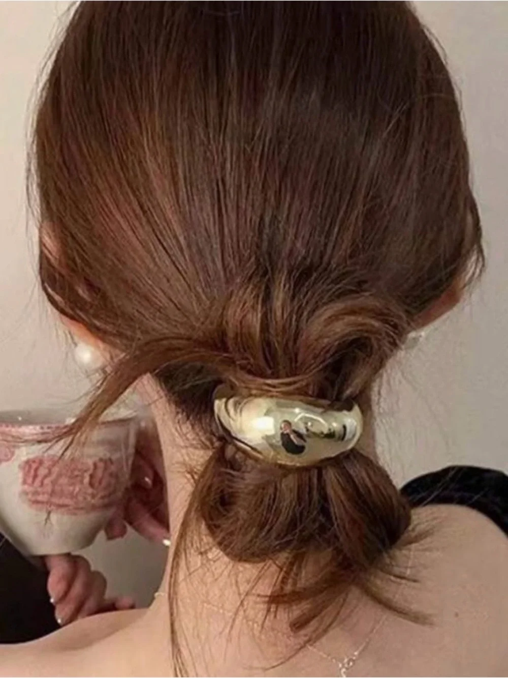NEW - 3 Gold Ponytail Hair Ties - like Michelle Pfeiffer in The Madison!